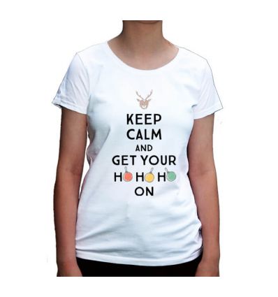 Koszulka damska Keep Calm and get your Ho Ho Ho