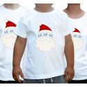 Koszulki świąteczne dla rodziny z Mikołajem