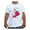 Koszulka świąteczna dla dzieci z Mikołajem