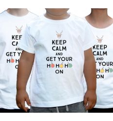 Zestaw koszulek na święta dla rodziny Keep calm and your Ho Ho Ho