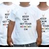 Zestaw koszulek rodzinnych na święta Keep calm and get your Ho Ho Ho