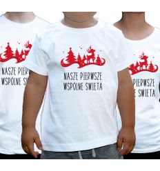 Zestaw koszulek świątecznych Nasze pierwsze wspólne święta