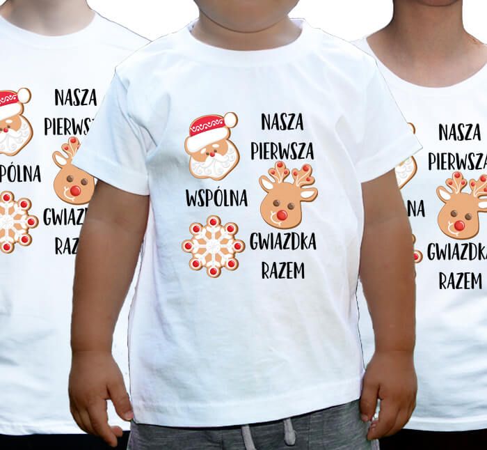 koszulki świąteczne nasze pierwsze święta