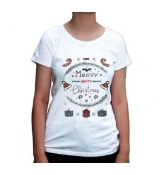 Koszulka świąteczna damska Merry Christmas