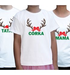 Koszulki świąteczne rodzinne Reniferek
