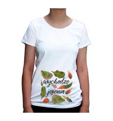 Koszulka ciążowa Wychodzę jesienią