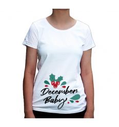 Koszulka dla przyszłej mamy Grudniowe dziecko