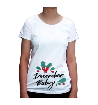 Koszulka dla przyszłej mamy Grudniowe dziecko