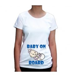 Koszulka dla przyszłej mamy Baby on board