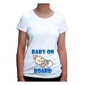 Koszulka dla przyszłej mamy Baby on board