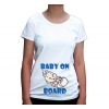 Koszulka dla przyszłej mamy Baby on board