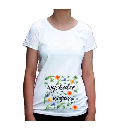 Koszulka ciążowa Wychodzę wiosną