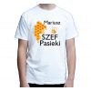Koszulka Szef Pasieki z imieniem i plastrem miodu