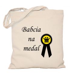 Torba bawełniana Babcia na medal