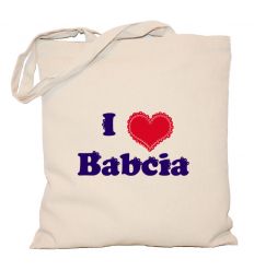 Torba bawełniana I love Babcia