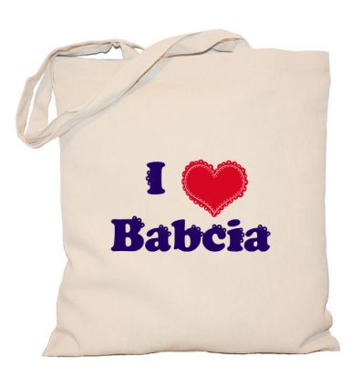 Torba bawełniana I love Babcia