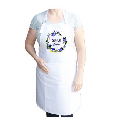Fartuch z wiankiem Super Babcia