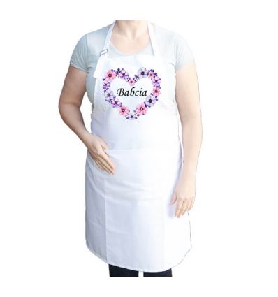 Fartuch z sercem dla babci