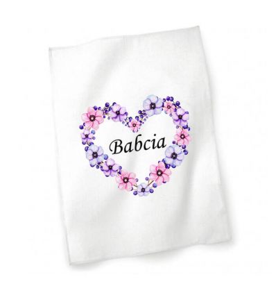 Ścierka kuchenna z sercem dla babci