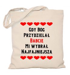 Torba bawełniana Gdy Bóg rozdzielał Babcie