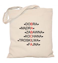 Torba Babcia alfabet krzyżówka