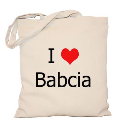 Torba bawełniana I serce Babcia