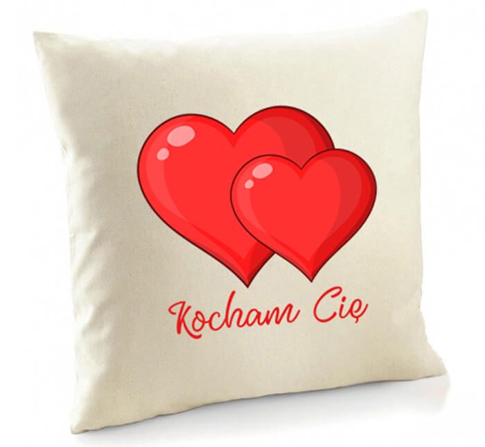 poduszka sercami poduszka na walentynki