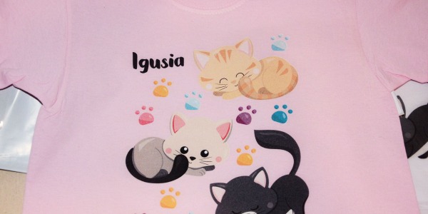 Koszulka z kotem dla dziecka