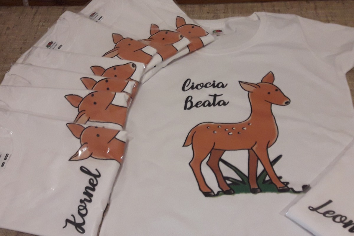 Koszulki Jeleń, Jelonek, Łania