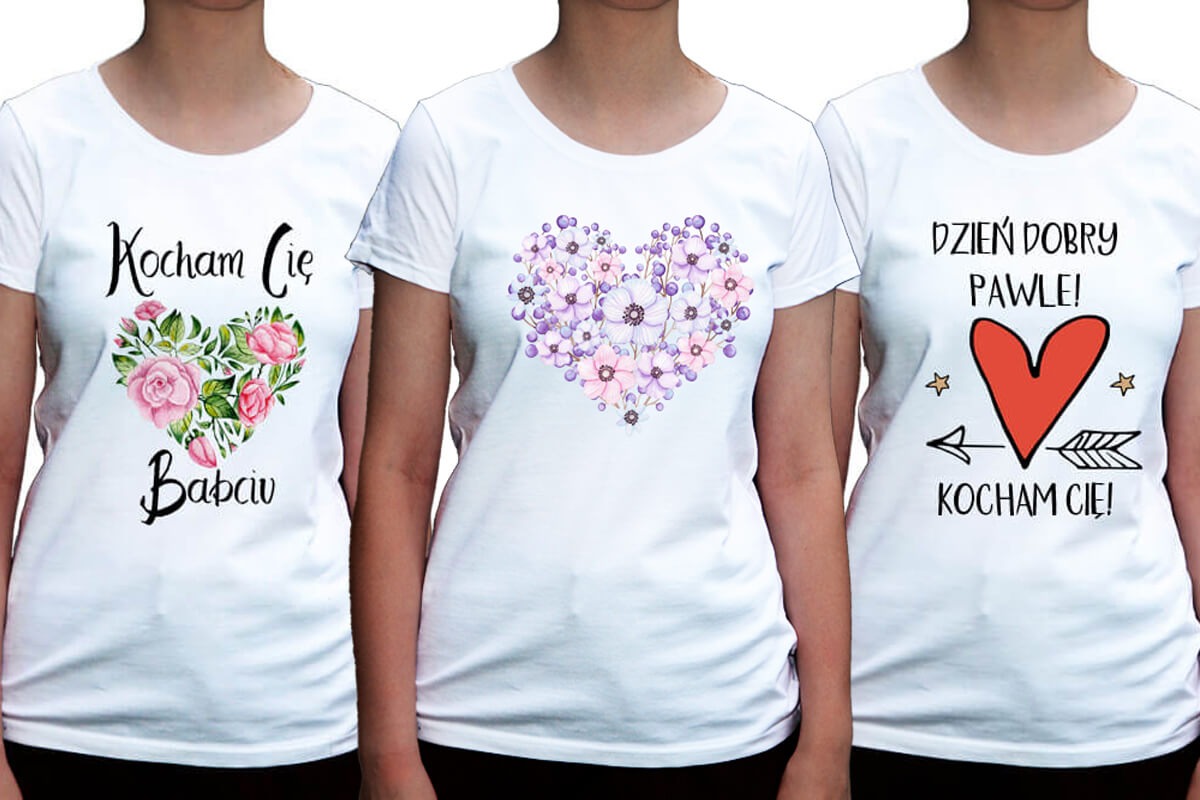 Koszulki z sercem - pokaż miłość i pasję
