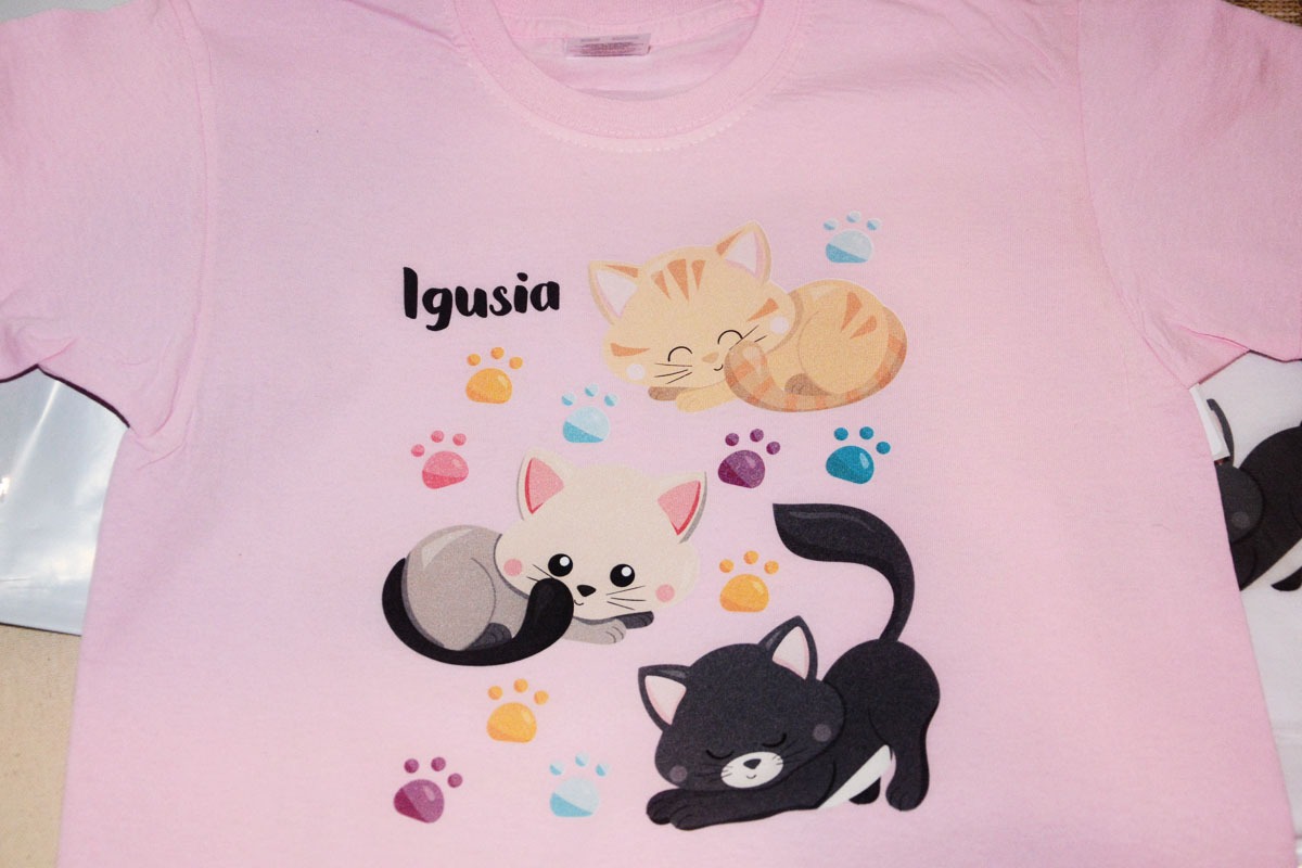 Koszulka z kotem dla dziecka
