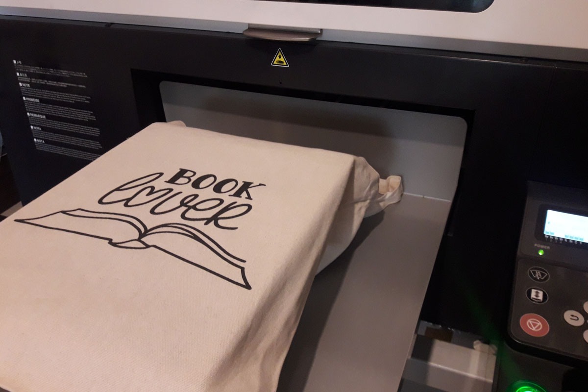 Torba na książki z biblioteki