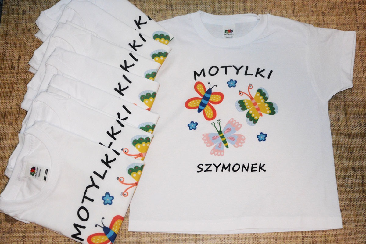 Koszulki z motylami dla dzieci z imieniem